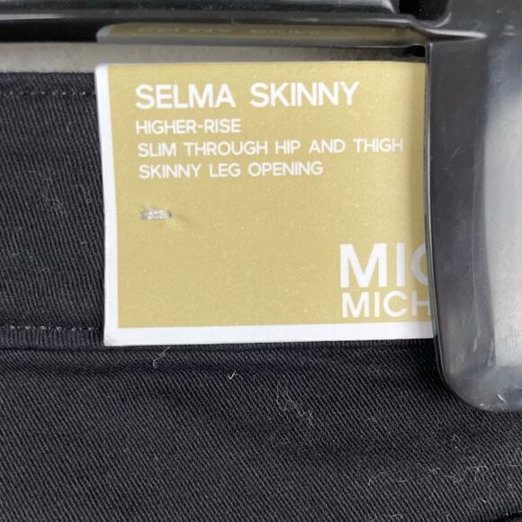 MICHAEL Michael Kors Black Selma Skinny High Rise Jeans Size 8 - Picture 7 of 8